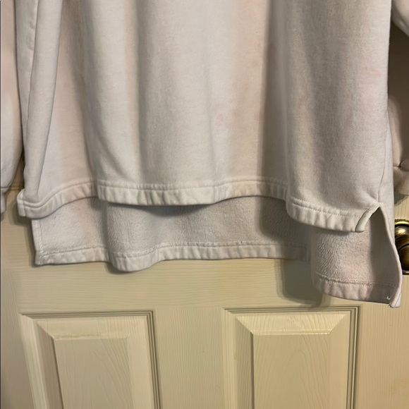 Vintage Umbro White and Black Quarter Zip Sweatshirt Nylon Collar Purple Logos - Picture 6 of 8